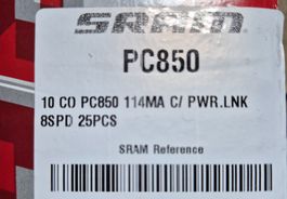 2 Stk.Fahrradkette Velokette SRAM PC-850 Kette 8-fach silber