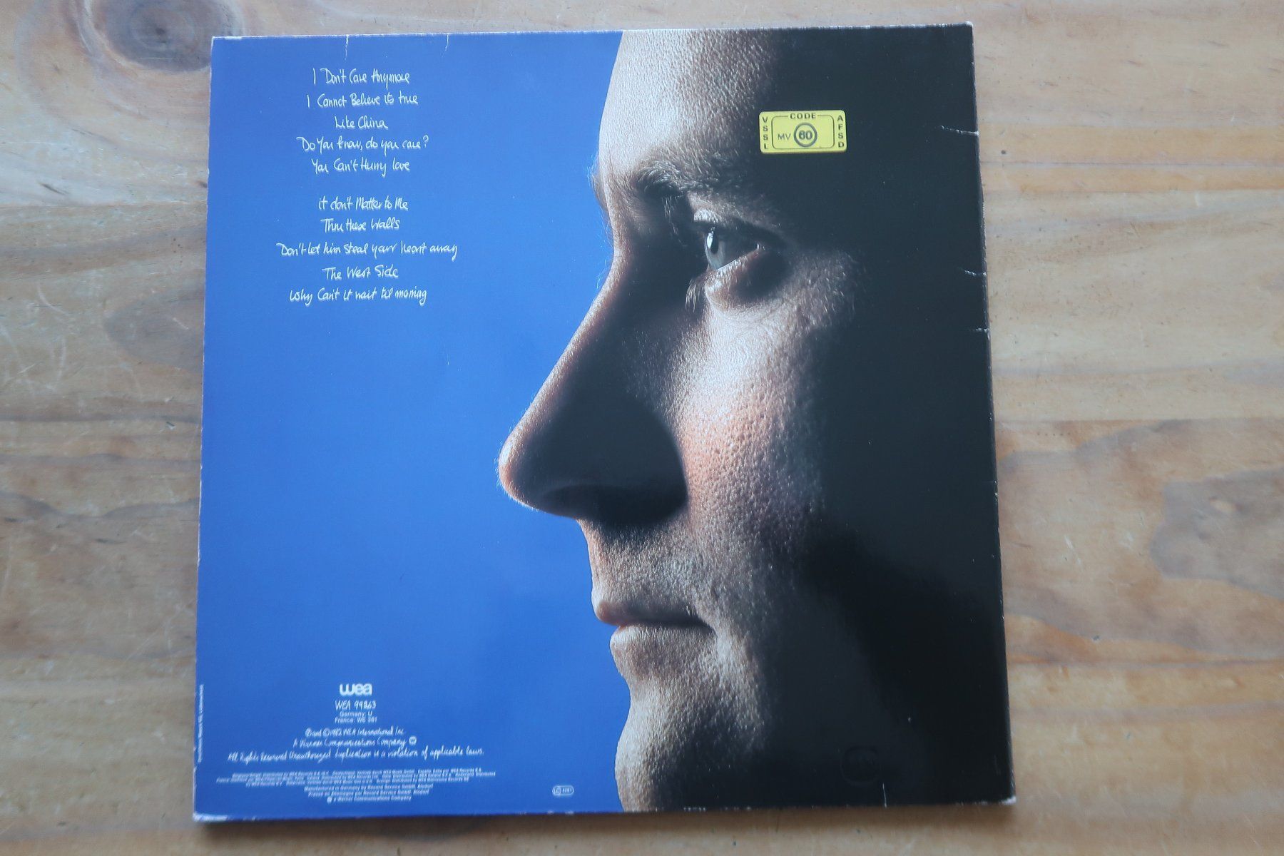 Dischi in vinile: PHIL COLLINS - HELLO, I MUST BE GOING - GENESIS VINYL LP – Usato da Basel venduto da Patiscat 1