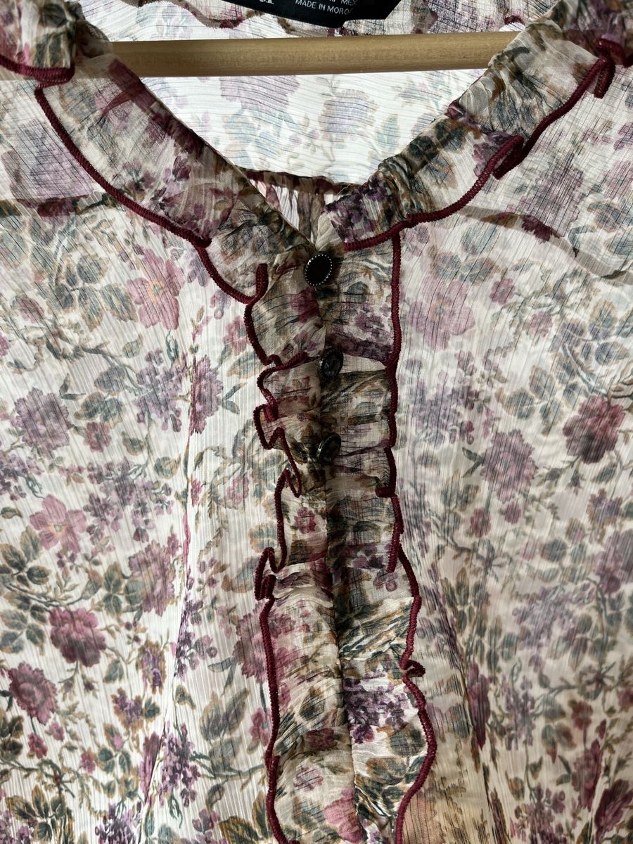 Zara Camicette: Sommerliche Zara Bluse, Blumenmuster, Gr. M – Usato da Wauwil venduto da LoU-AiRiN 1