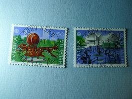 1987 Europa 748-749 ET Vollstempel