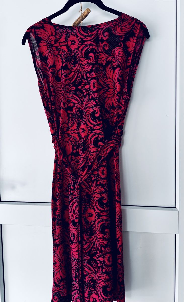 Vestiti: Robe imprimée sans manches rose  – Usato da Lausanne venduto da Flomag 2