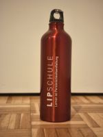 2 x Trinkflasche Aluminium Lipschule rot guter Zustand