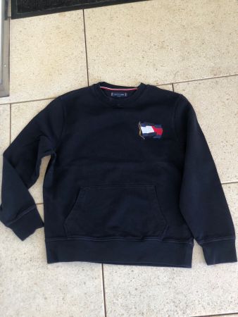 Navy sporty Tommy Hilfiger crew neck sweater