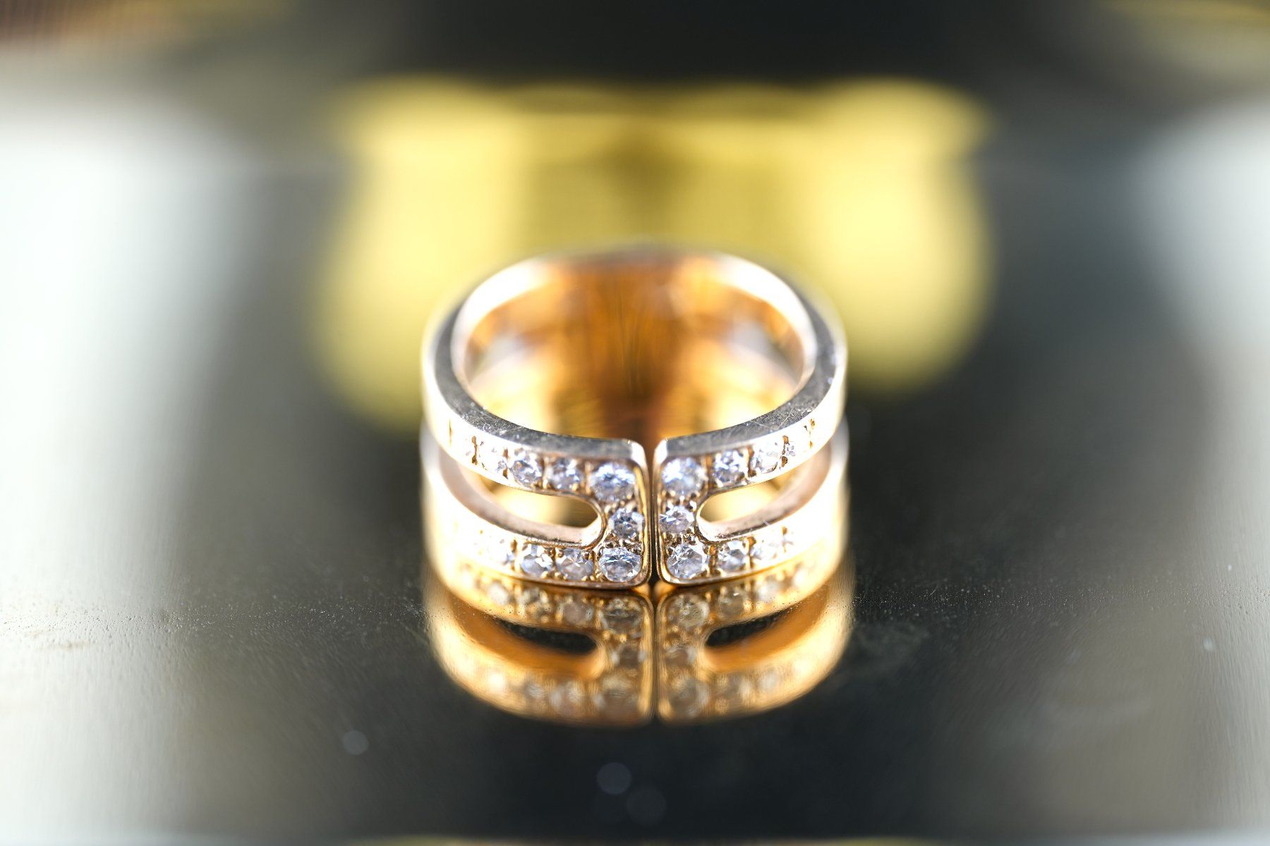 Anelli: Goldring 18K mit Diamanten – Usato da Basel venduto da Vip24 3