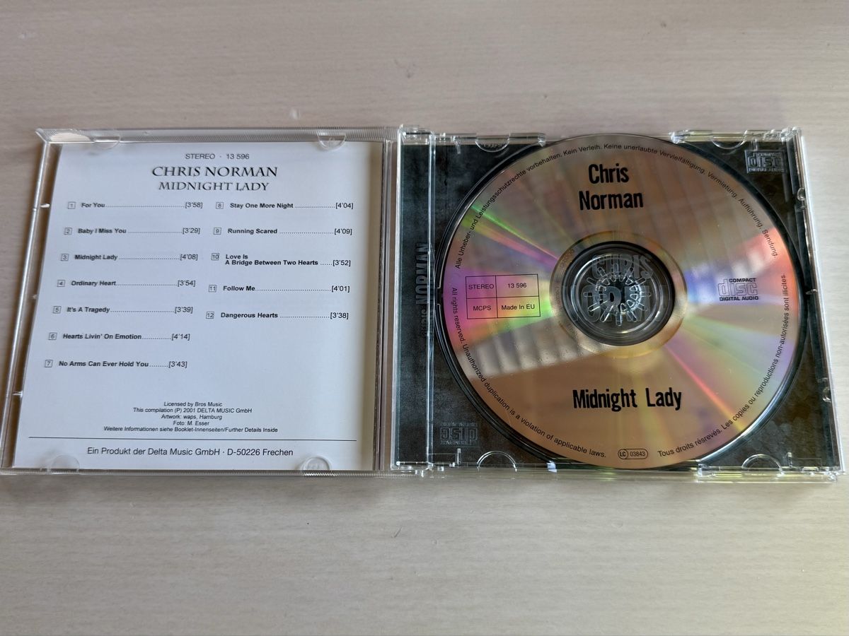 CD: Chris Norman - Midnight Lady – Usato da Oberried Brienz venduto da Chyara 2