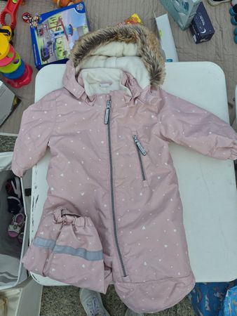H&M Overall pink Herzen Grösse 80 (9-12M) guter Zustand