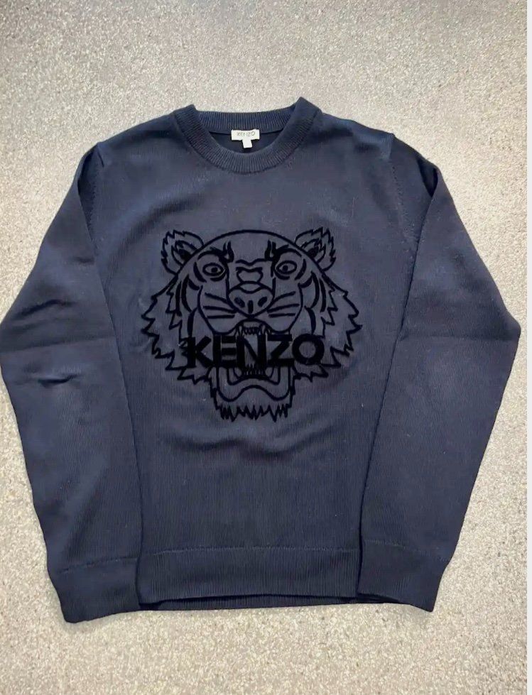 Kenzo Pullover & Sweatshirts: Stilvoller dunkelblauer Wollpullover von Kenzo Pull laine – Gebraucht aus Mont-sur-Lausanne von jolieresale 5