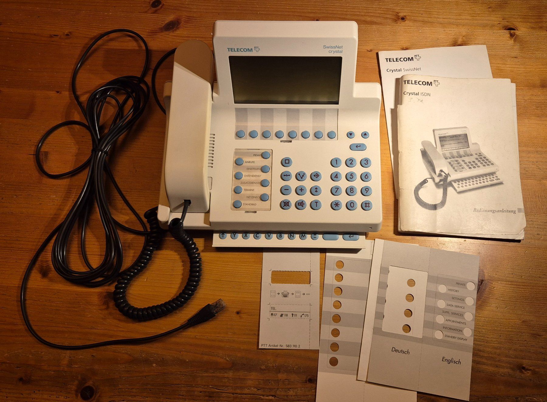Telefoni: ISDN Telefon Crystal S – Usato da Tersnaus venduto da clan8