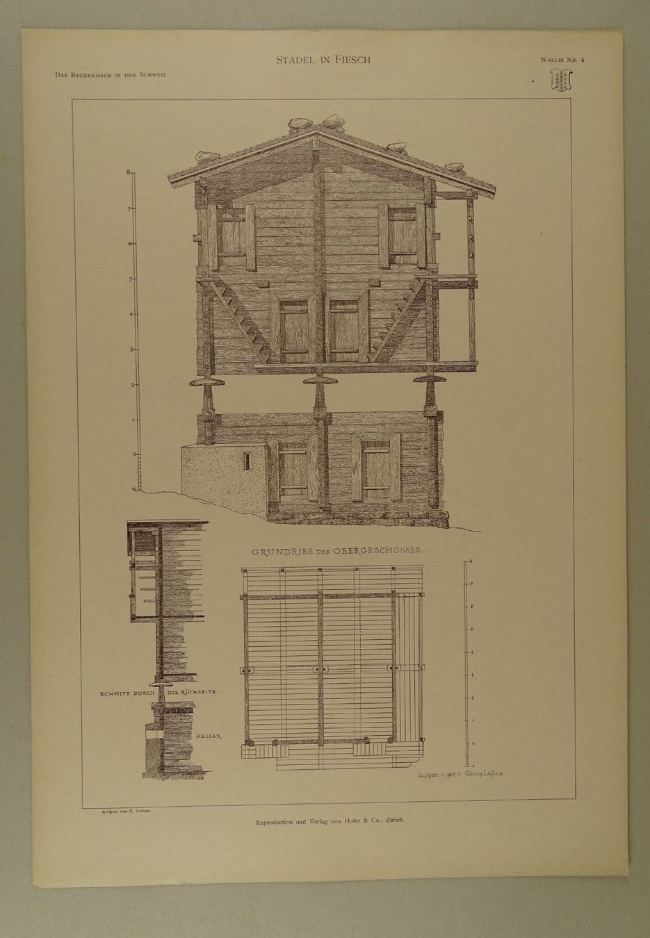 Incisioni: FIESCH STADEL, WALLIS, DIROGRAPHIE UM 1910 – Usato da Grüningen venduto da Kartensammler