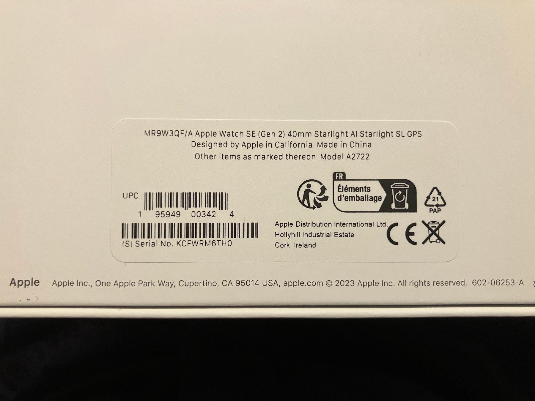 Apple Smartwatch: Apple Watch SE 40mm 2ème génération – Nuovo e nell'imballaggio originale da Ovronnaz venduto da LesBidochons 6