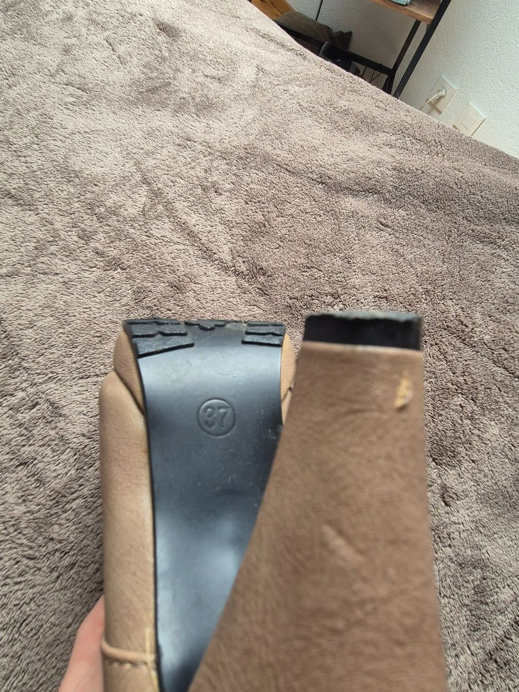Scarpe da donna: Bottes hautes à lacets, couleur taupe – Usato da Alle venduto da Fanny8952 4