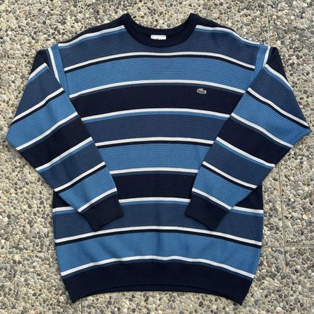 Vintage Lacoste Striped Knit Sweater