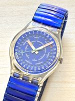 Swatch Uhr Blue Day-Date Vintage guter Zustand