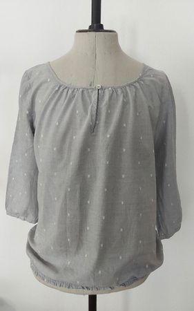 Bluse Tunika opus 38 Baumwolle hellgrau