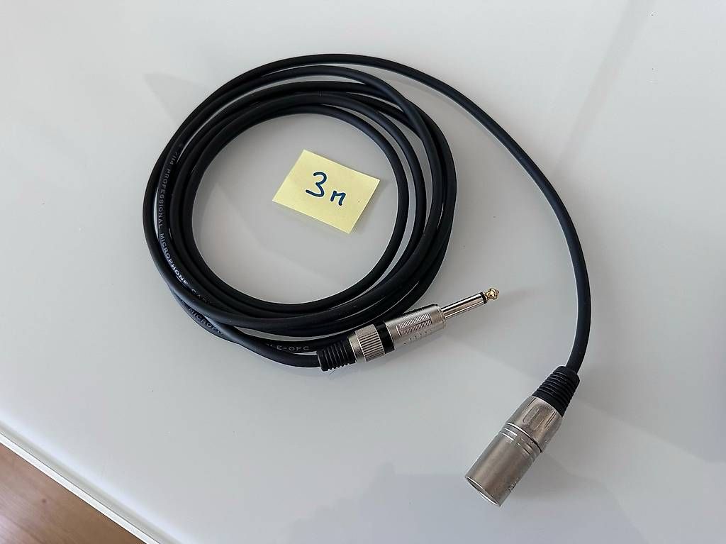 Cavi: Câble XLR mâle > jack 6.35 mm – Usato da Genève venduto da jpcardinaux