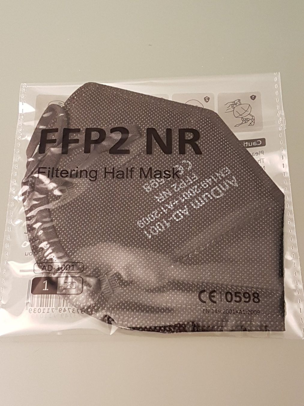 Gesichts- und Gehörschutz: Mascherine FFP2 NERO - scatola 50 pezzi – Neu und originalverpackt aus Massagno von Massimo037 1