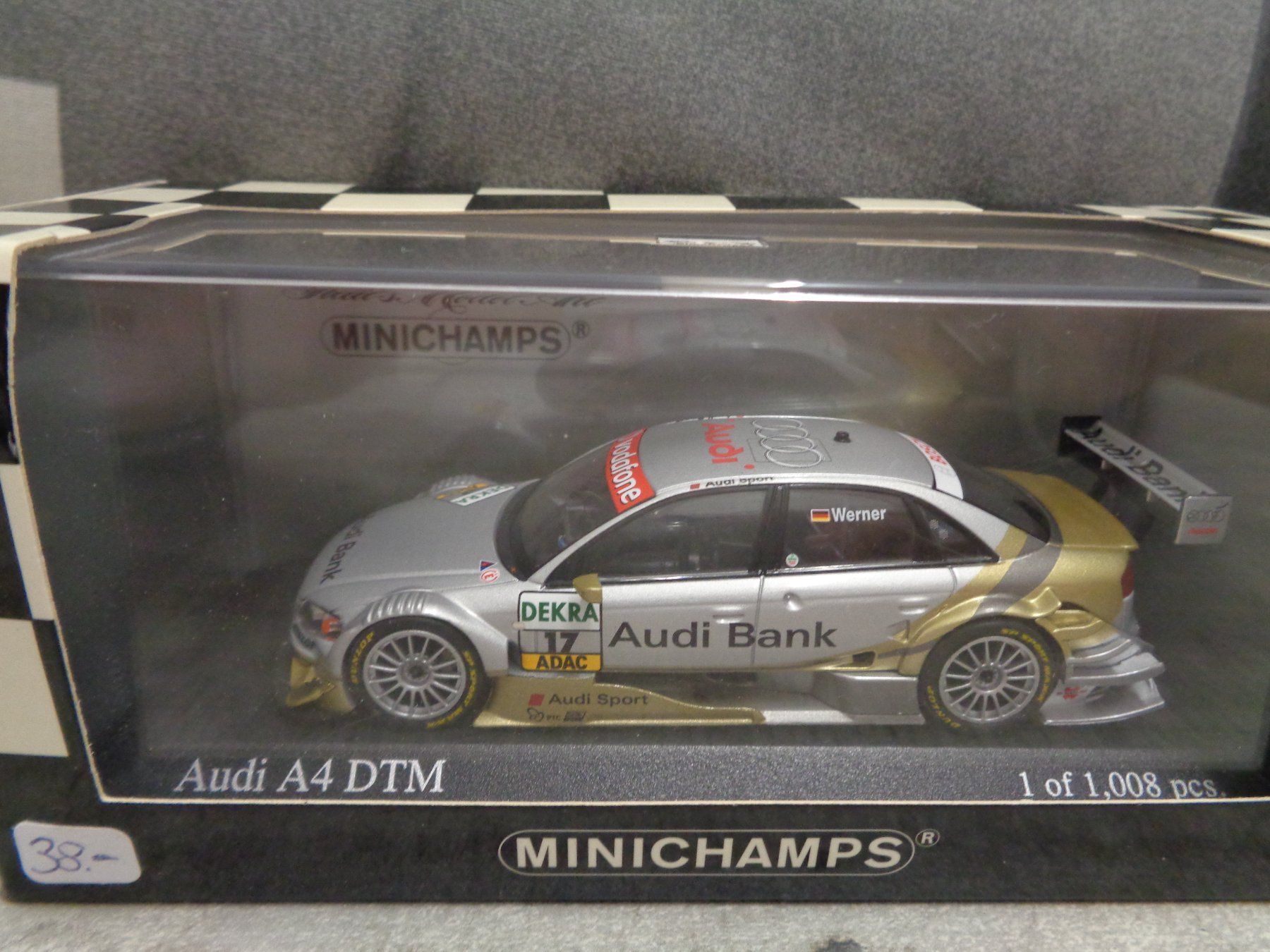 Audi Modellini d'auto: Minichamps 1:43 Circuit Audi A4 DTM – Nuovo e nell'imballaggio originale da Reconvilier venduto da rallycar