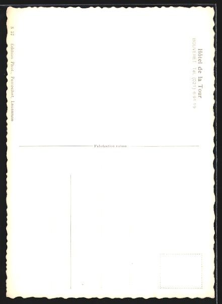 Cartoline postali: AK Bouveret, Hotel de la Tour – Usato da Berlin venduto da bartko-reher 1