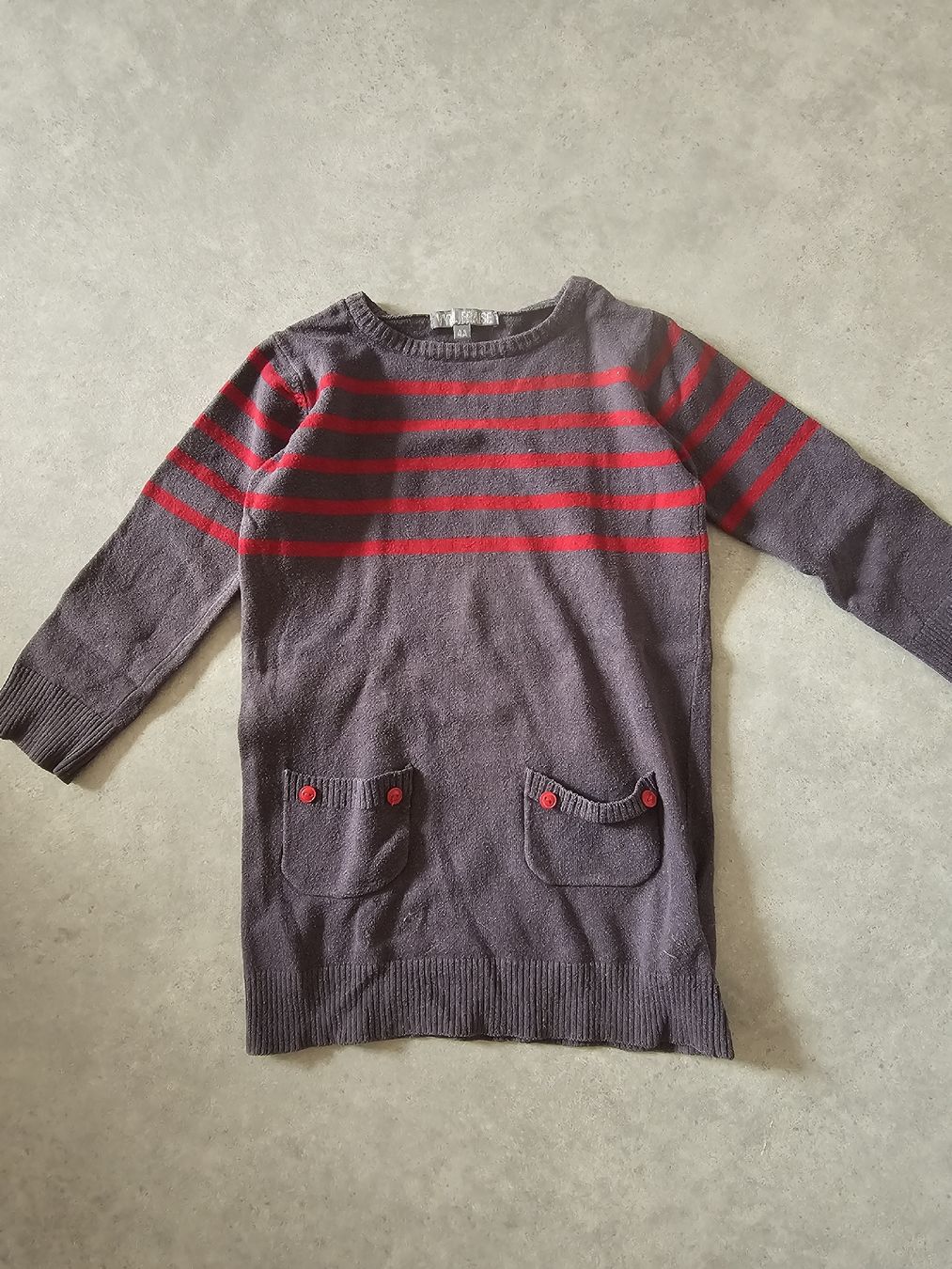 Vestiti & Gonne: Robe pull enfant VYL FRAISE rayée rouge 4 ans – Usato da Sornetan venduto da T.a333