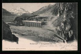 Andermatt, Blick auf die Kriegskaserne