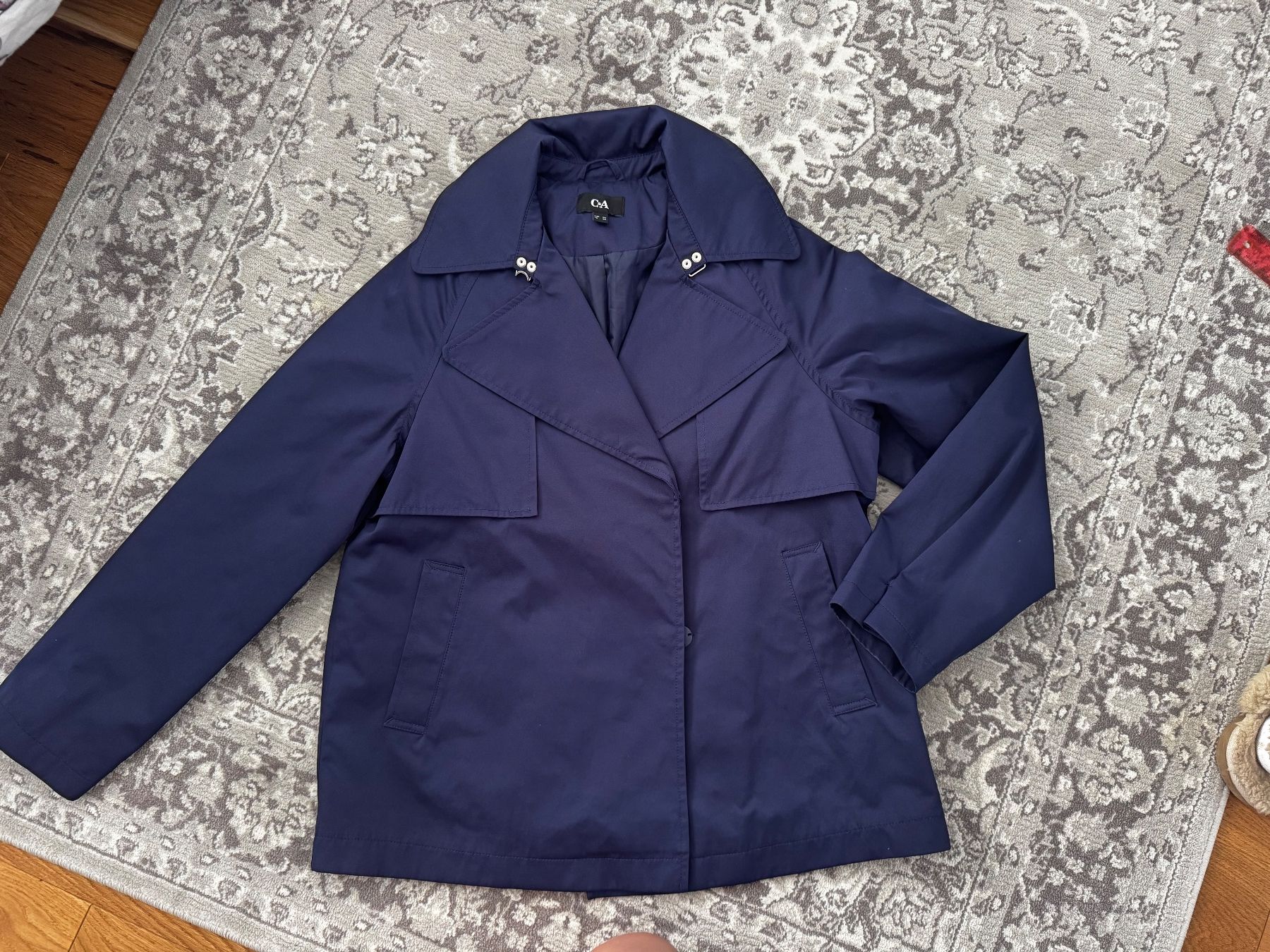 C&A Giacche: Mantel-Jacke Dunkelblau – Usato da Schaan venduto da kri_tsw8