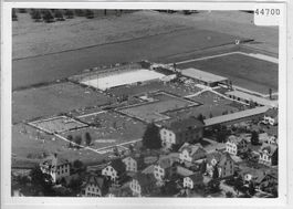 Flugaufnahme Wil SG Sportanlagen Schwimmbad Photo: 90x125mm
