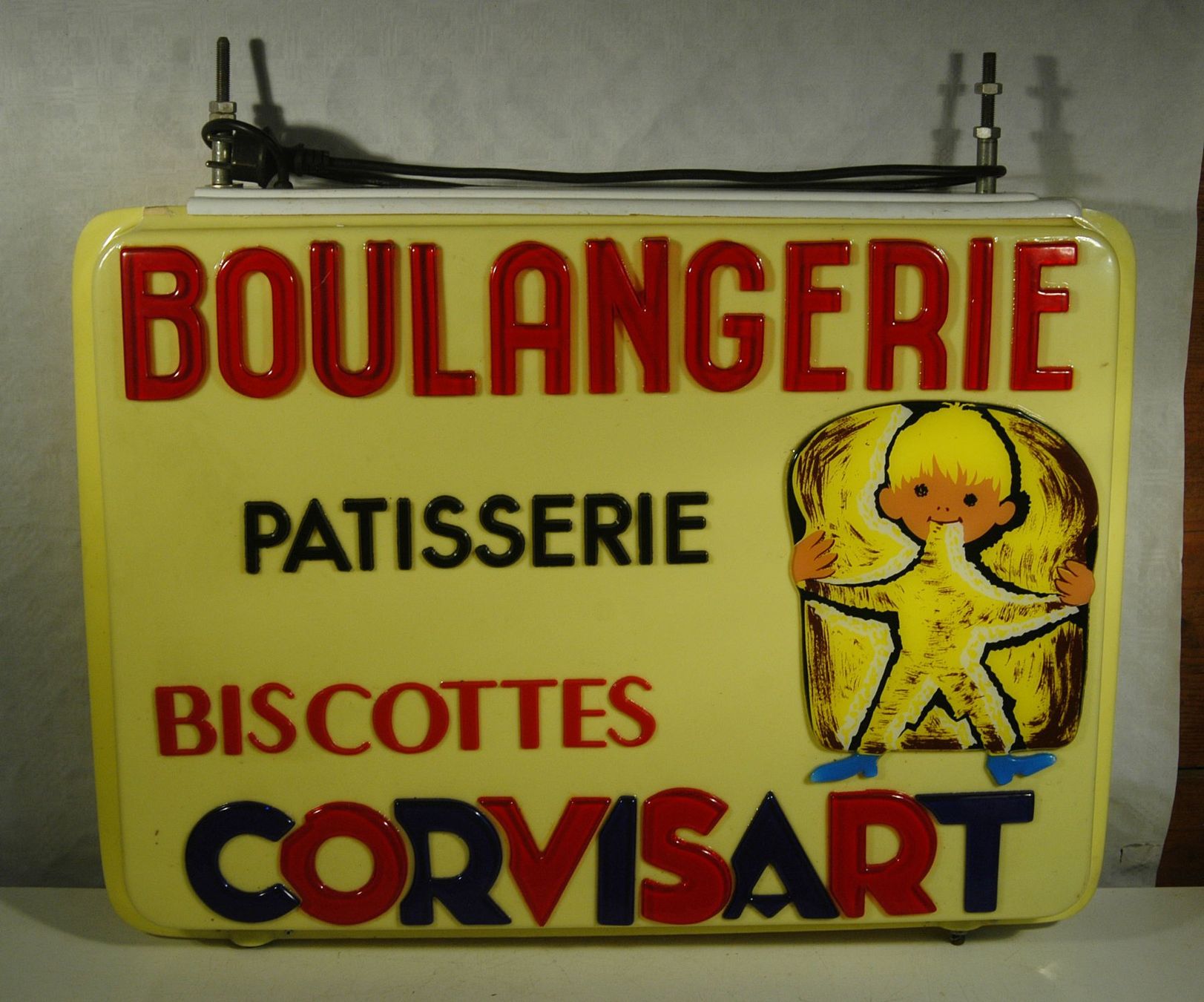 Lampen: Leuchtreklame Boulangerie – Gebraucht aus Herisau von Wisen