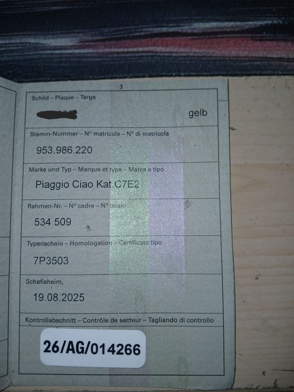 Piaggio Mofas: Piaggio Ciao mit Ausweis – Gebraucht aus Waltenschwil von amiba 2