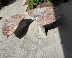 Vintage-Marmorcouchtisch (S376)