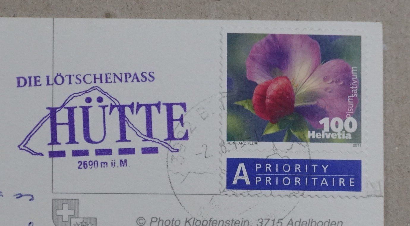 Cartoline postali: Lötschenpass, 2013, Lötschental - Kandertal – Usato da Lenzburg venduto da fh1 1