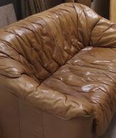 Zweisitzer Sofa Leder gebraucht.
