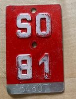 Alte Velonummer SO 81