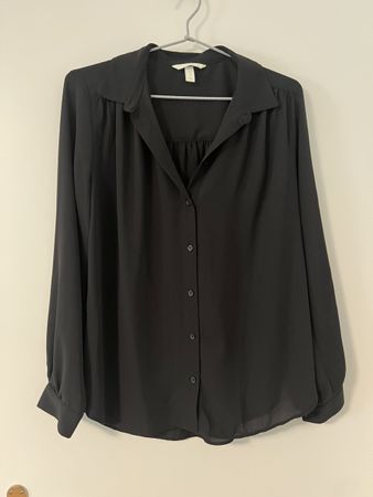 Schwarze Bluse Gr. 42
