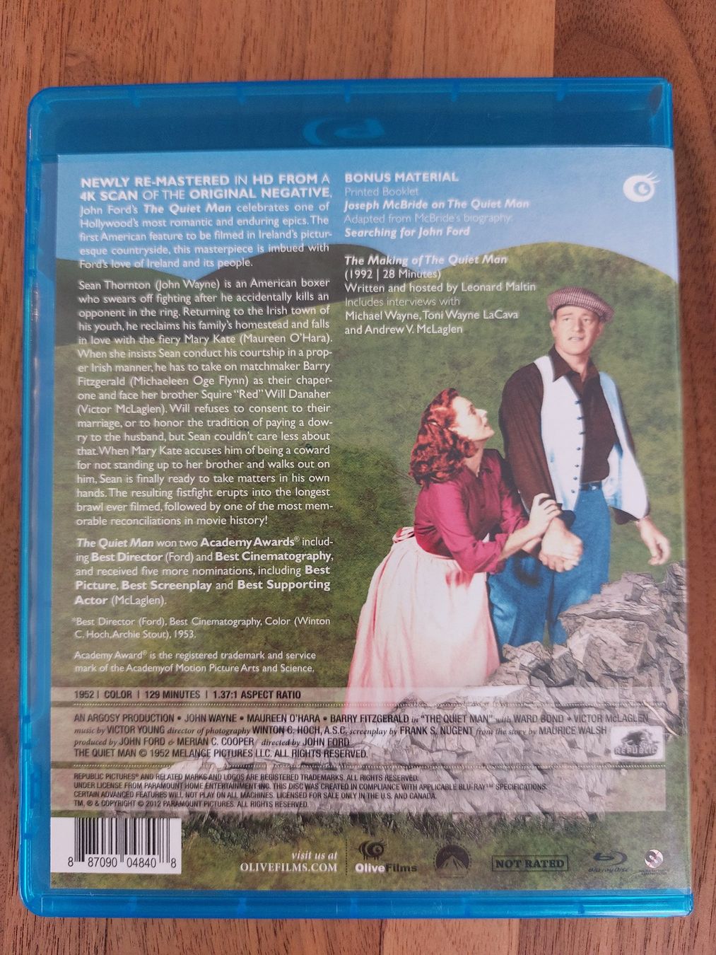 Alle DVDs: Blu Ray - The Quiet Man mit John Wayne  / US-Code A – Gebraucht aus Rheinfelden von FilmAuktion 1