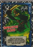 TCG NINJAGO TRADING CARD SERIE 1 # 179 SPINJITZU LLOYD FOIL