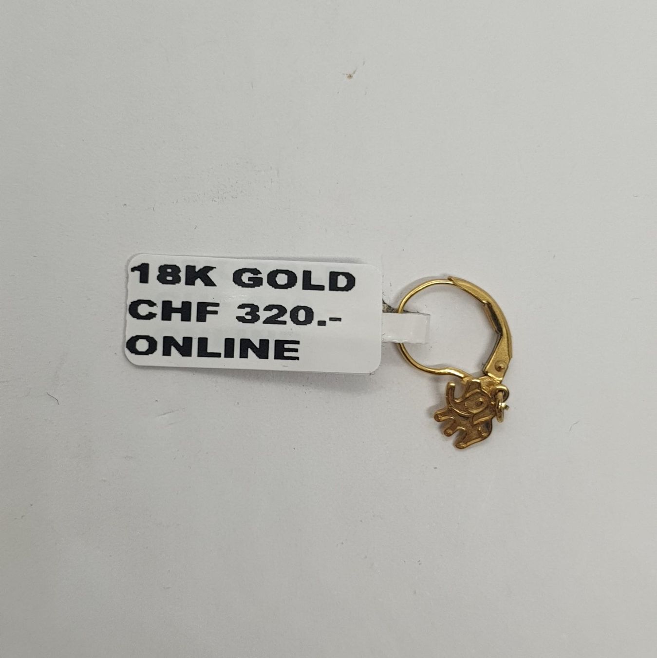 Orecchini pendenti & Orecchini a lobo: Echt 18K Gold - Elefanten Ohrhänger – Usato da Luzern venduto da Luzern-Goldhaus 1