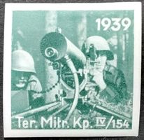 Soldatenmarke 2.WK, Ter Mitr Kp IV/154, geschl, Wi Ter 276-2