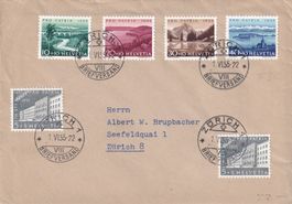Pro Patria 1955 Satzbrief  FDC von Zürich 1