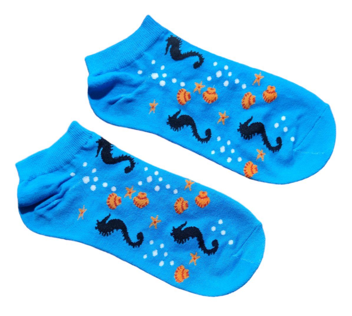 Calze: Sneaker-Socken Seepferdchen / Seahorse – Nuovo e nell'imballaggio originale da Zürich venduto da amysmith