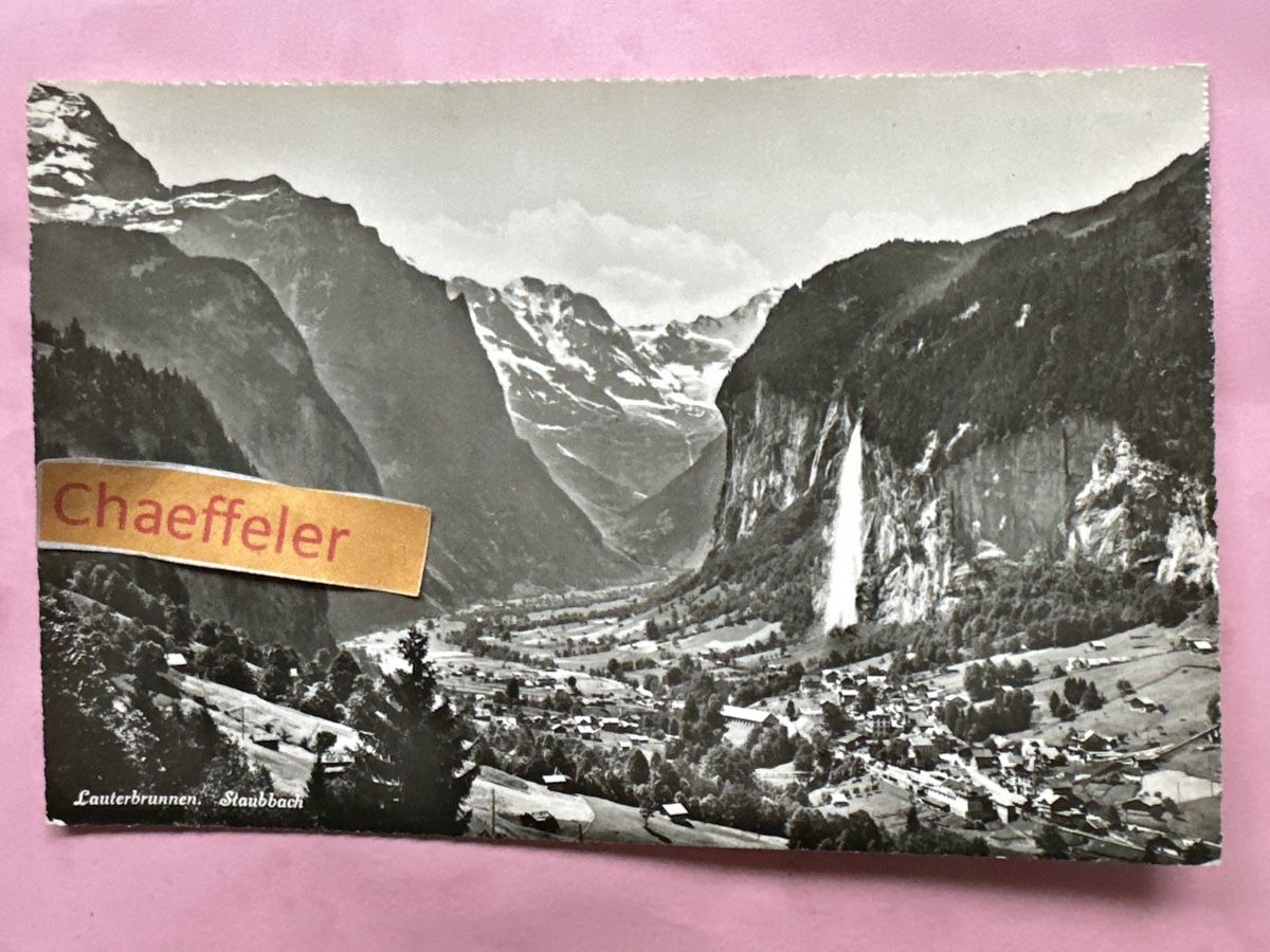Cartoline postali: Lauterbrunnen, Staubbach  – Usato da Zürich venduto da Chaeffeler