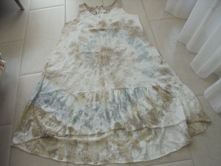 SOMMER KLEID GR.L  100% LEINEN *NEU*