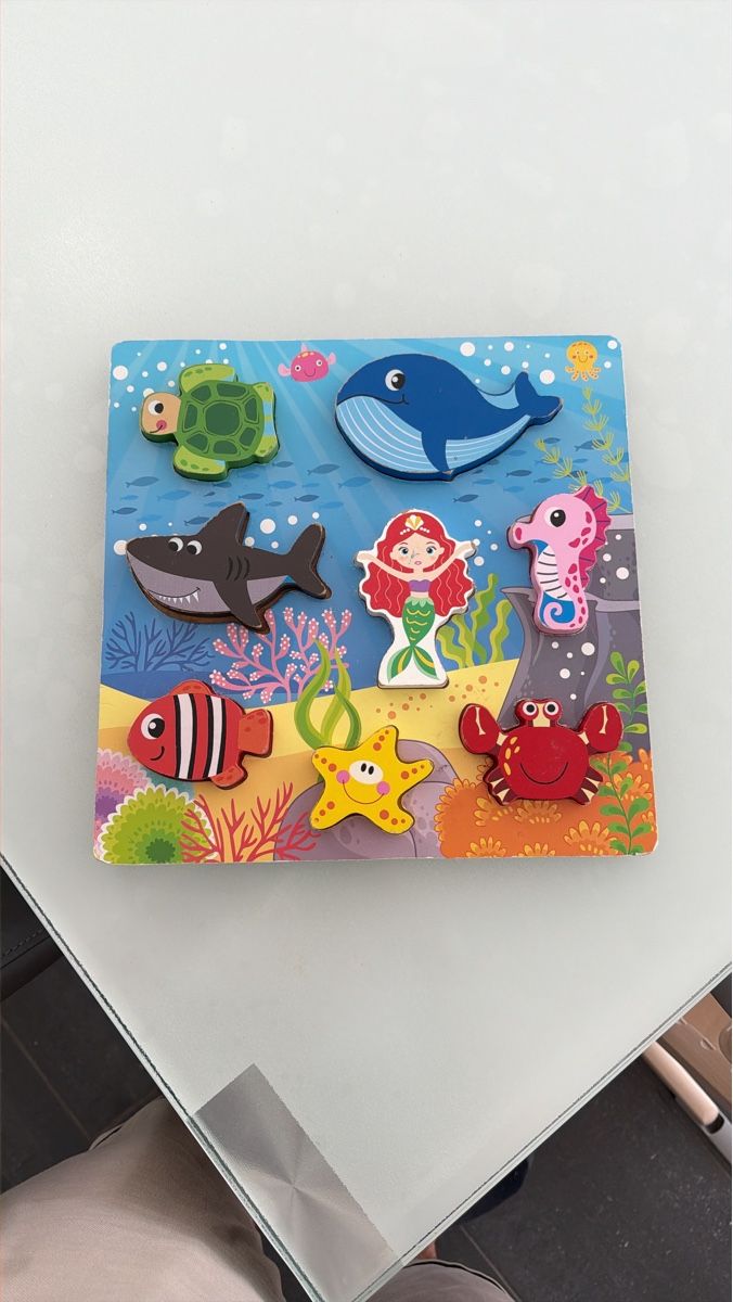 Puzzles: Holzpuzzle Meeresbewohner bunt  – Gebraucht aus Adlikon b.Regensdf von buf_trw9