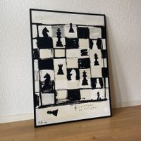Schach Chess Bild Moderne Kunst Expressionismus König Dame