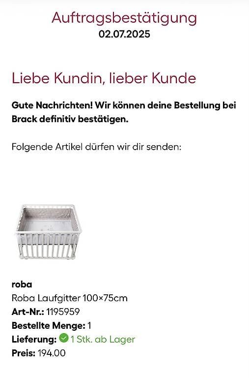 Box & Barriere di sicurezza: Roba - Laufgitter 100 x 75cm – Usato da Egg b. Zürich venduto da FiMi 3