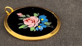 Handbemalter Anhänger Blumen