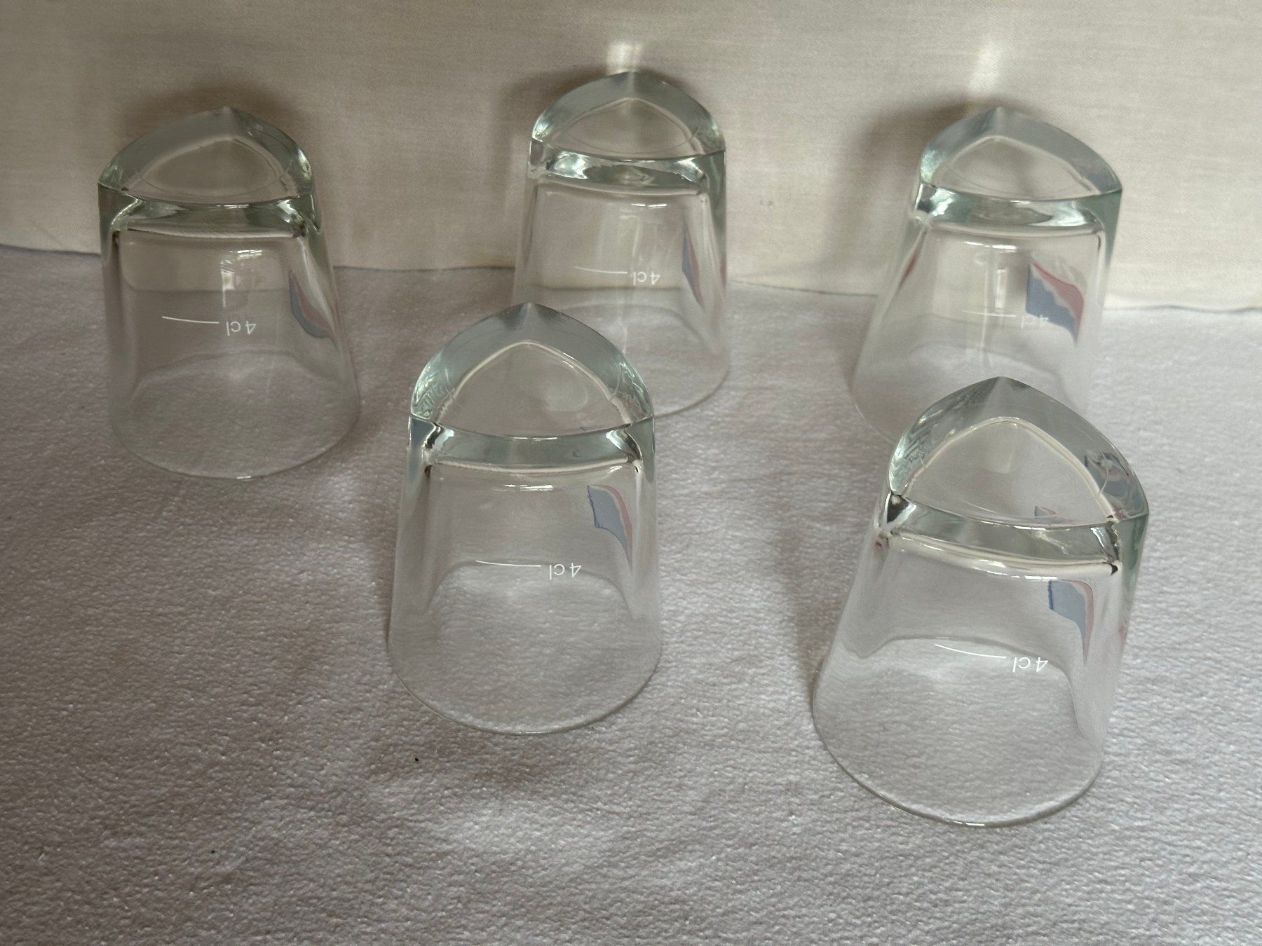 Gläser: 5 verres anciens CINZANO 4cl – Gebraucht aus Ste-Croix von mjmg 1