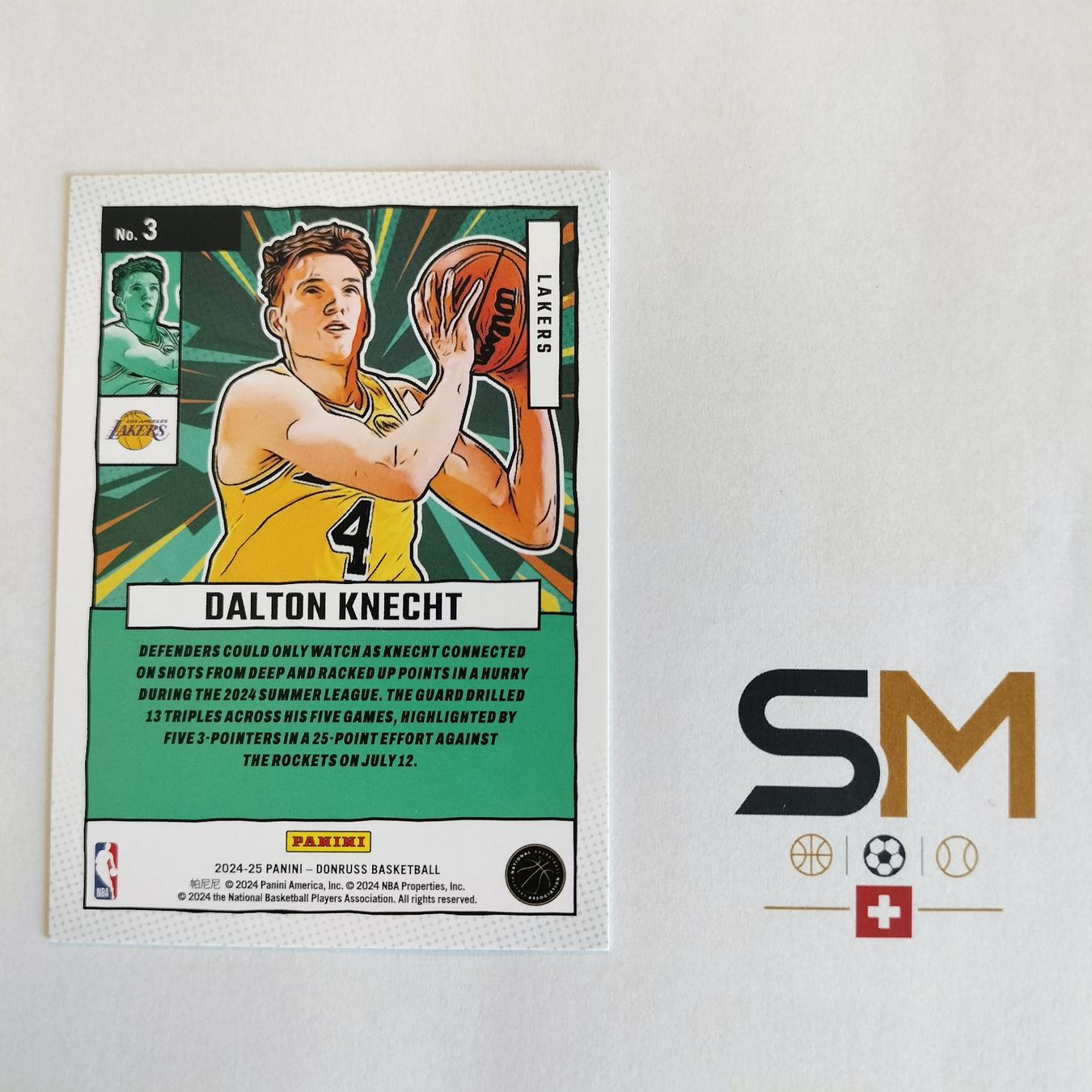 Panini Sammelbilder & Trading cards: Dalton Knecht Donruss Net Marvels Hyper /25 RC #3 – Neu (gemäss Beschreibung) aus Bern von SportsMemos 3