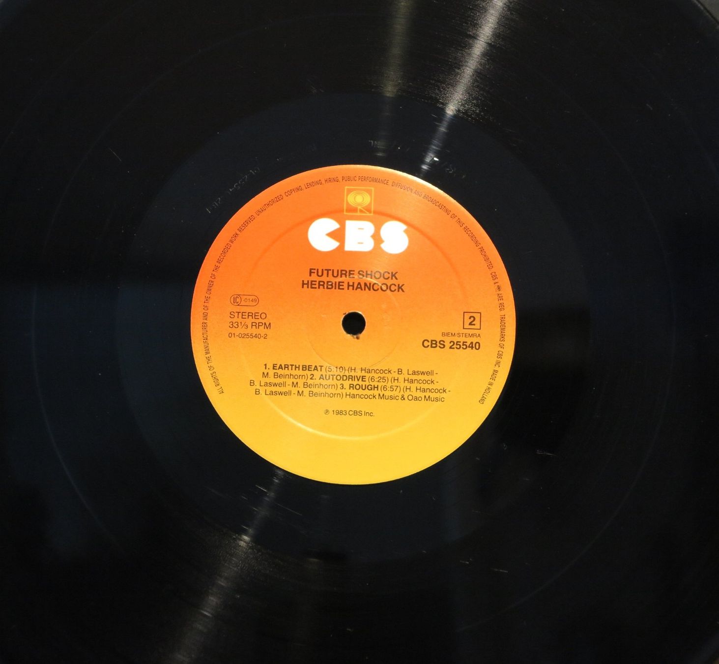 Vinyles: Herbie Hancock - Future Shock – D'occasion à Zürich par Naim60 3
