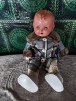 Alte antike Puppe Celluloid Stoffkörper von Armand Marseille