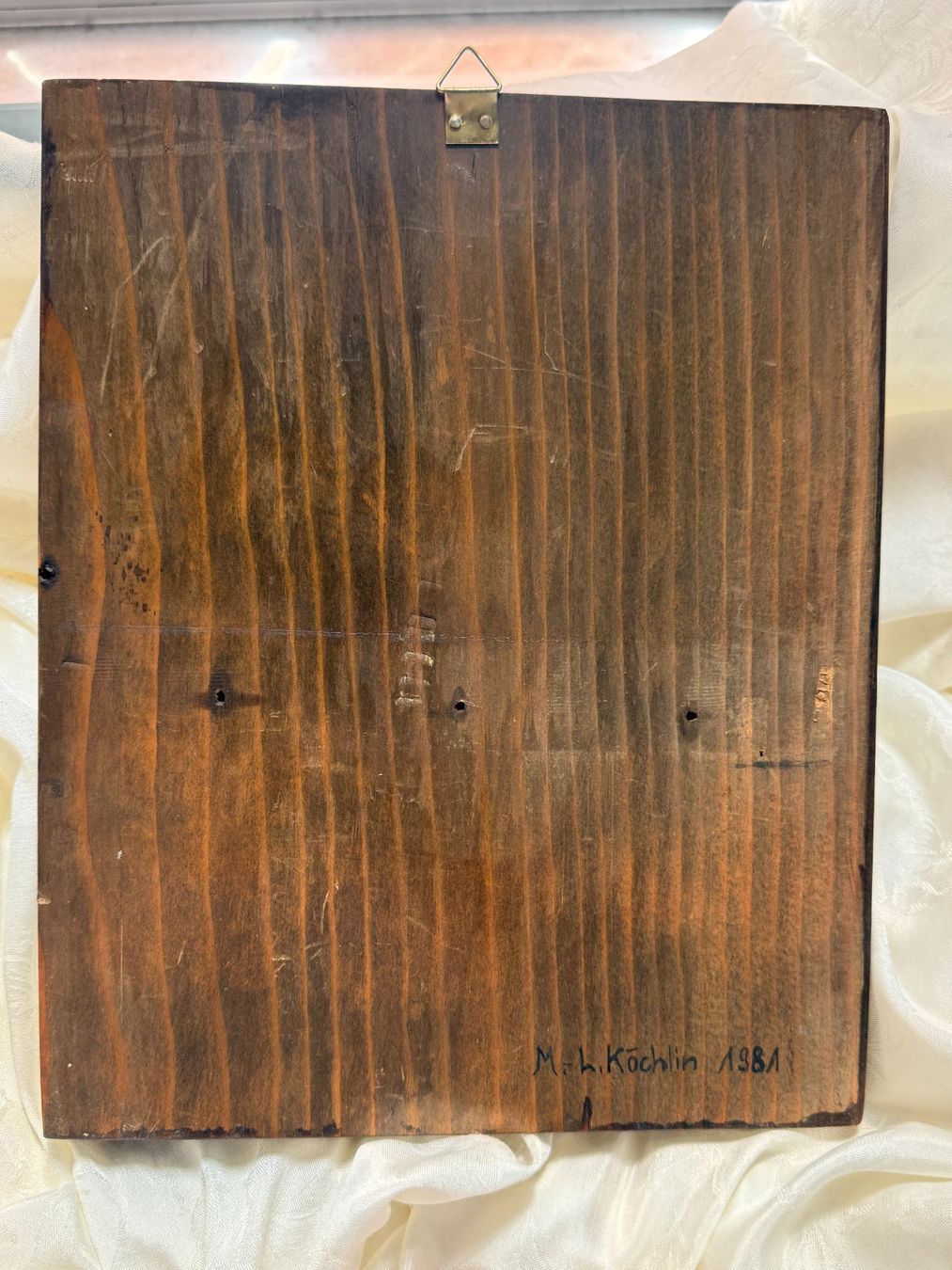 Gemälde: Ikone Gottesmutter mit kind 25x21cm hanbemalt mit Blattgold – Gebraucht aus Vacallo von cri_229f 8